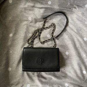 Tory Burch classic black leather crossbody